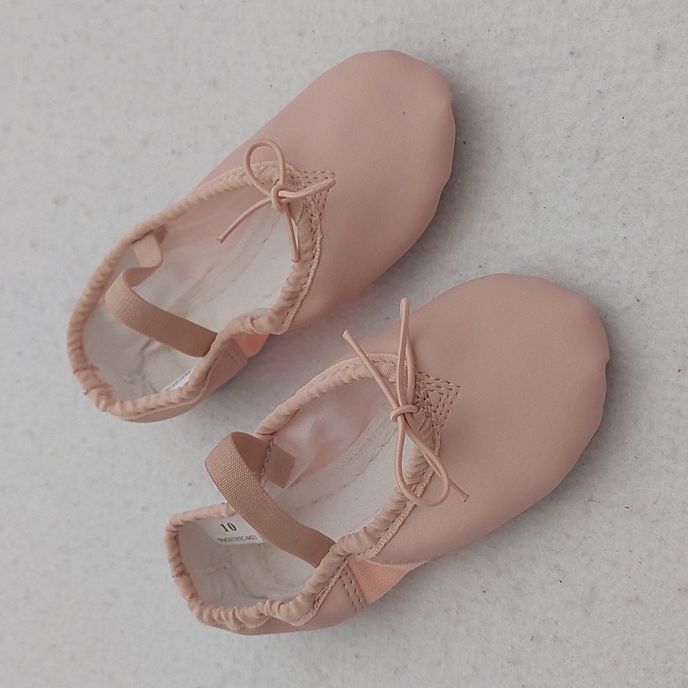 DANSKIN NOW Kid's Pink Ballet Flats Dance Shoes NWOT